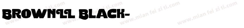 BrownLL Black字体转换
